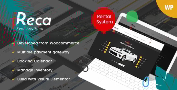 Ireca v1.2.0 - Car Rental Boat, Bike, Vehicle, Calendar WordPress Theme
