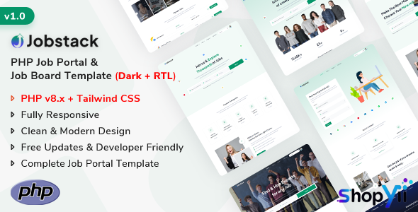 Jobstack - PHP Job Portal & Job Board Template