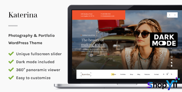Katerina v1.0 - Photography & Portfolio WordPress Theme