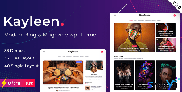 Kayleen v1.3.0 - Blog & Magazine WordPress Theme