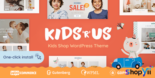 Kids R Us v1.0.5 - Toy Store and Kids Clothes Shop Theme