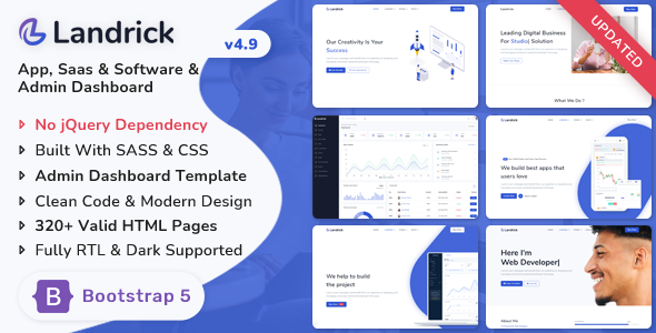 Landrick v2.5.1 - Saas & Software Landing Page Template