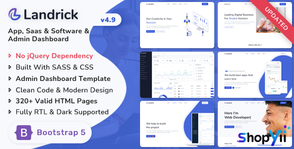 Landrick v3.2.0 - Saas & Software Bootstrap 5 Landing Page Template