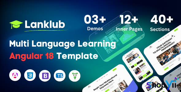Lanklub - Multi Language Learning Angular 18 Template