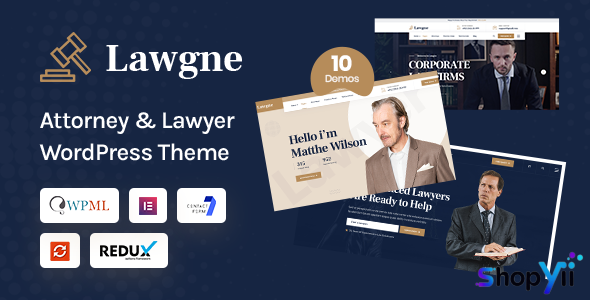 Lawgne v1.0.8 - Law & Lawyer WordPress Theme