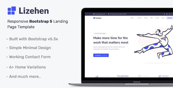 Lizehen v1.0 - Landing Page Template