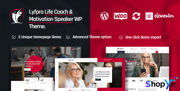 Lyfpro v1.2 - Life Coach WordPress Theme