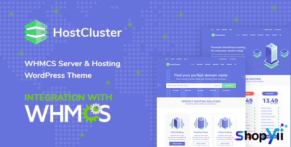 HostCluster v2.0 - WHMCS Server & Hosting WordPress Theme + RTL