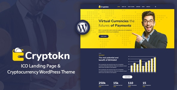Cryptokn v1.2 - ICO Landing Page & Cryptocurrency Theme