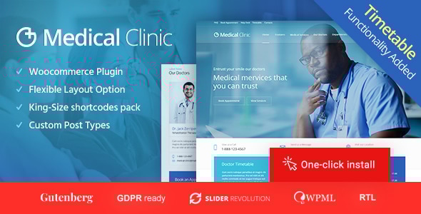 Medical Clinic v1.2.0 - Health & Doctor Medical Theme