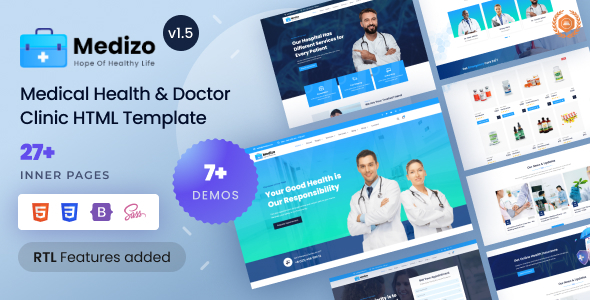 Medizo v1.2 - Healthcare Clinic & Doctor HTML Template