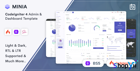 Minia v1.0 - CodeIgniter 4 Admin & Dashboard Template