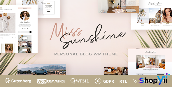 Miss Sunshine v1.0.5 - Lifestyle & Beauty Women Blog