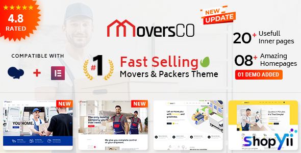 MoversCO v2.2 - Movers & Packers WordPress Theme