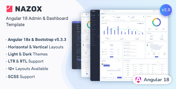 Nazox v1.0 - Angular 10 Admin & Dashboard Template