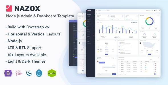 Nazox v1.0 - Node.js Admin & Dashboard Template