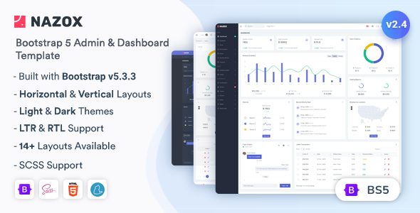 Nazox v1.0 - Admin & Dashboard Template
