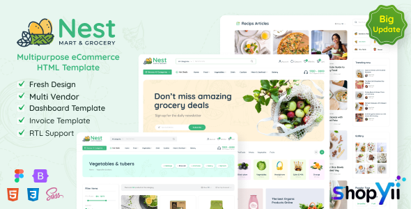 Nest v5.7 - Multipurpose eCommerce HTML Template