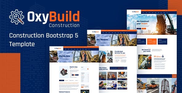 OxyBuild v1.0 - Construction Bootstrap 5 Template