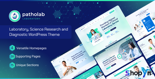 Patholab v1.0.5 - Laboratory & Science Research WordPress Theme