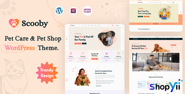 Scooby v1.0 - Pet Care and Pet Shop WordPress Theme