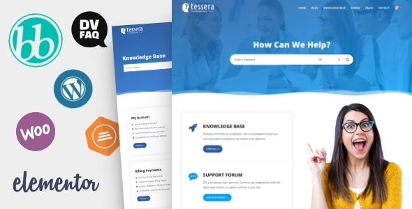 Tessera v1.8.2 - Knowledge Base & Support Forum WordPress Theme