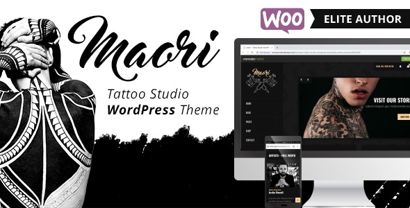 Maori v1.5 - Tattoo Studio WordPress Theme