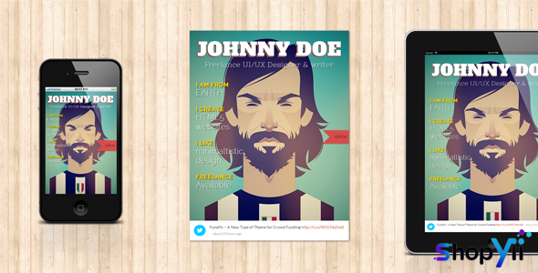 BookCard WP v4.9.6 - Responsive 3D Folded vCard Theme