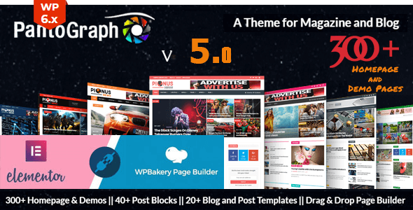 PantoGraph v3.2 - Newspaper Magazine Theme