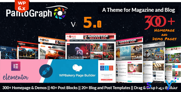 PantoGraph v6.6.2 - Newspaper Magazine Theme