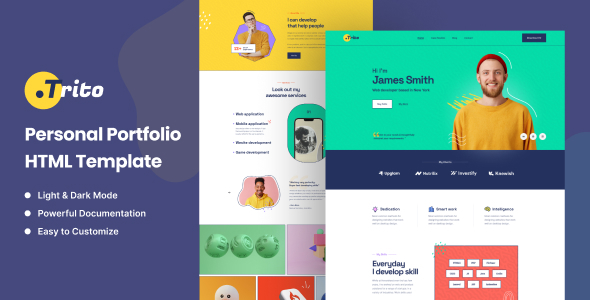 Trito v1.0 - Personal Portfolio HTML Template