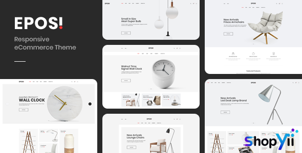 Eposi v1.0.6 - Minimal Theme for WooCommerce WordPress
