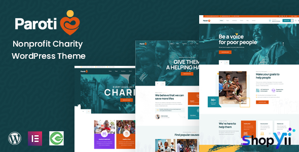 Paroti v1.0.3 - Nonprofit Charity WordPress Theme