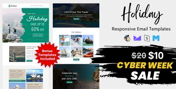 Holiday v1.0 - Multipurpose Responsive Email Template