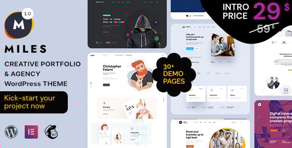 Miles v1.0.2 - Creative Portfolio & Agency WordPress Theme