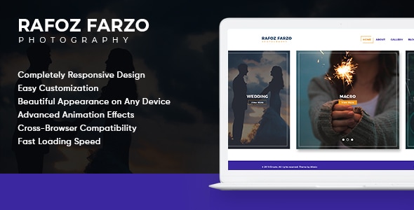 Rafoz - Photography HTML Template