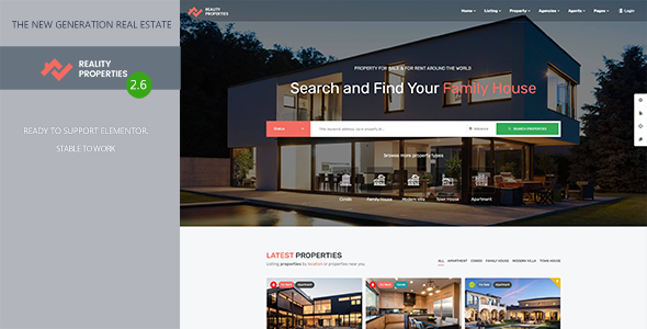 Reality v2.5.6 - Real Estate WordPress Theme