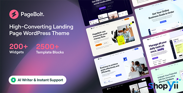 PageBolt v2.0.15 - Landing Page WordPress Theme