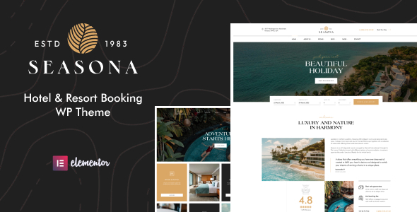 Seasona v1.1.4 - Hotel & Resort Booking WordPress Theme