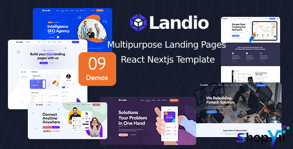 Landio - Multipurpose Landing Page React Template