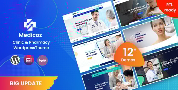 Medicoz v1.7 - Clinic & Pharmacy WordPress Theme