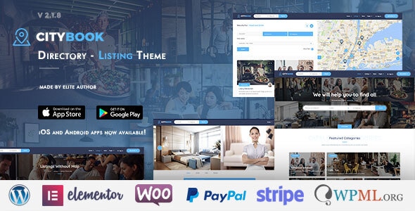 CityBook v2.3.8 - Directory & Listing WordPress Theme