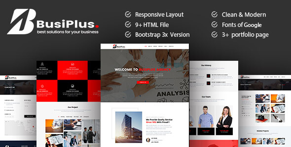 Busiplus v1.0 - Corporate Business HTML5 Template