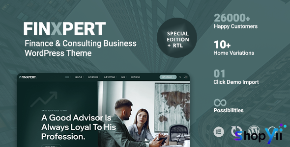 Finxpert v1.0.1 - Finance & Consulting Business WordPress Theme