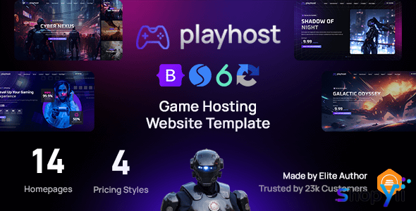 Playhost v1.0.2 - Game Hosting Server Website Template