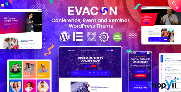 Evacon v1.0.10 - Event & Conference WordPress Theme