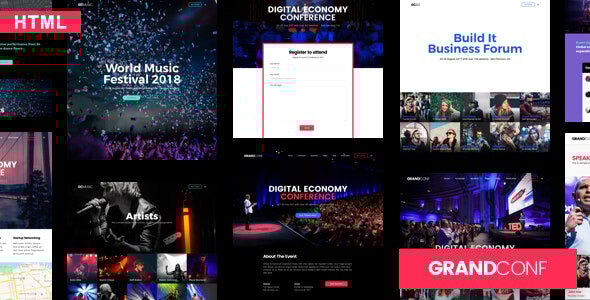 Grand Conference v1.0 - Event HTML Template