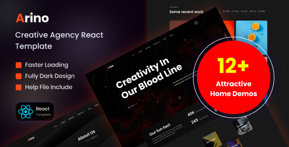 Arino v1.0 - Creative Agency React Template