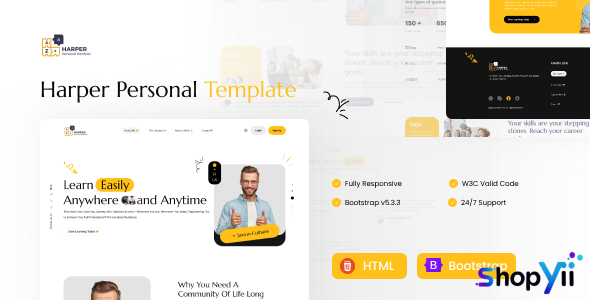 HARPER - Personal Portfolio Html5 Template