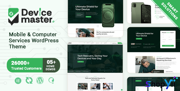 Devicemaster v1.0.1 - Mobile & Computer Repair Services WordPress Theme